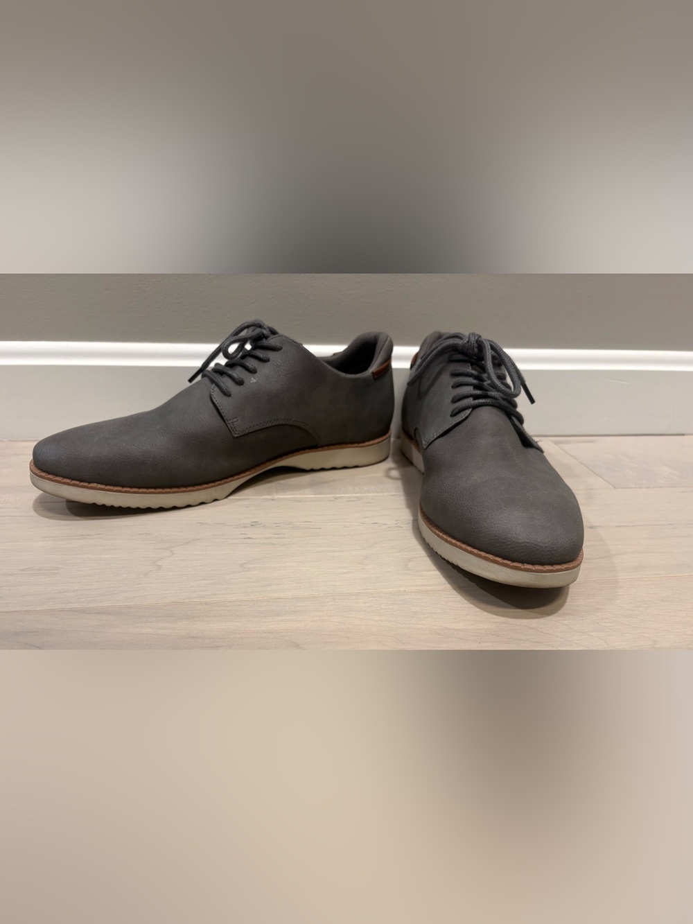 Dr. Scholl's Men's Charcoal Grey Derby Oxfords